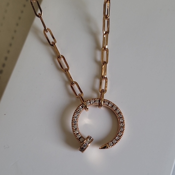 Rose Gold Cartier Juste Un Clou Necklace - Main Image